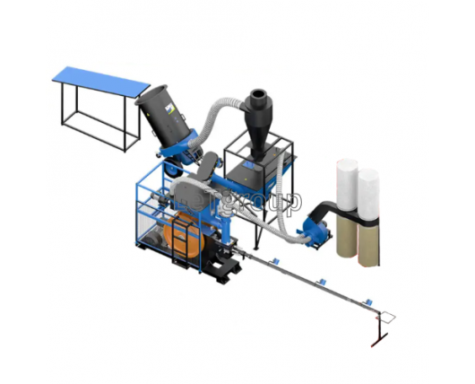 Prasa udarowa do brykietu „EcoPress” + Rozdrabniacz DR-1000