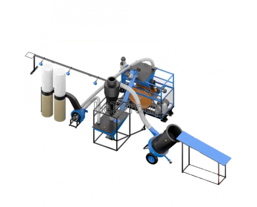 Prasa udarowa do brykietu „EcoPress” + Rozdrabniacz DR-1000