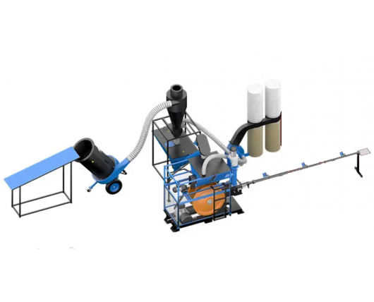 Prasa udarowa do brykietu „EcoPress” + Rozdrabniacz DR-1000