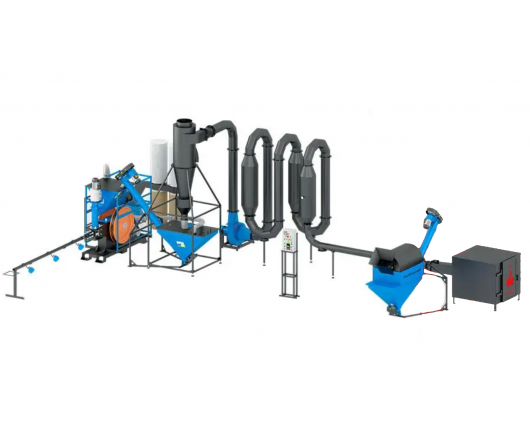 Prasa udarowa do brykietu „EcoPress” + Suszarnia SA-400