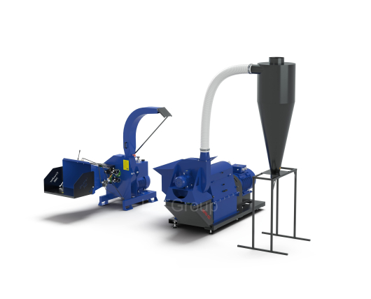 Młyn bijakowy CHOPPER-1000 z rozdrabniaczem CRUSHER-700